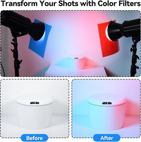 UTEBIT 14 Pcs Photography Filters 11.7 x 8.3 Transparent Gel Light Filter in Kuwait