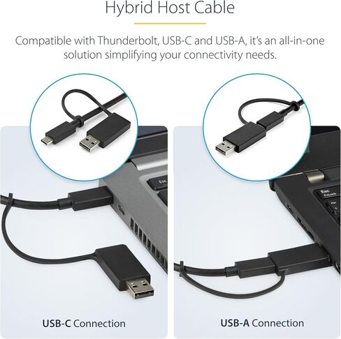 StarTech Hybrid USB-C USB-A Universal Dual 4K HDMI DP Dock for Mac, 100W in Kuwait