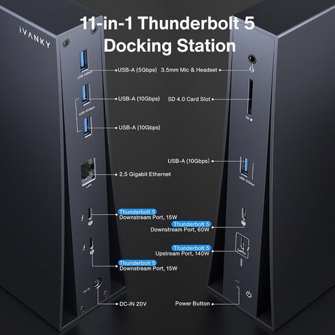 iVANKY Thunderbolt 5 Dock Quad Display Docking Station for MacBook Laptop in Kuwait
