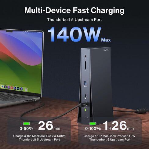 iVANKY Thunderbolt 5 Dock Quad Display Docking Station for MacBook Laptop in Kuwait