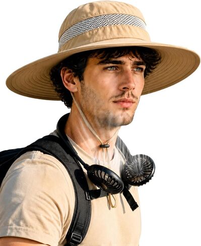 Sun Hats for Men, Wide Brim Fishing Bucket Hat in Kuwait
