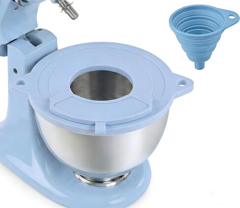 Silicone Mixer Bowl Cover for KitchenAid 4.5-5qt Bowls, White in Kuwait
