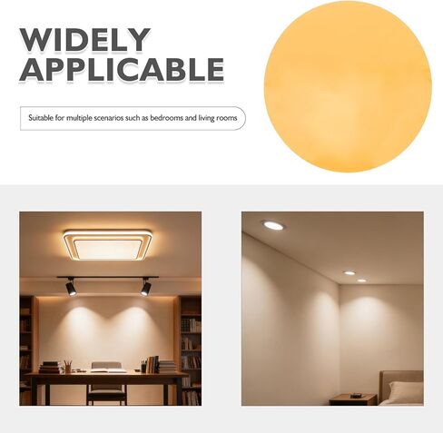 Sewroro 15pcs Round 4.7 Inch Self-Adhesive Orange Lighting Gel Filter for Stage Lamps and LED Downlights, Flexible Use Pet Color Correction Film for Living Room and Bedroom Ambiance in Kuwait