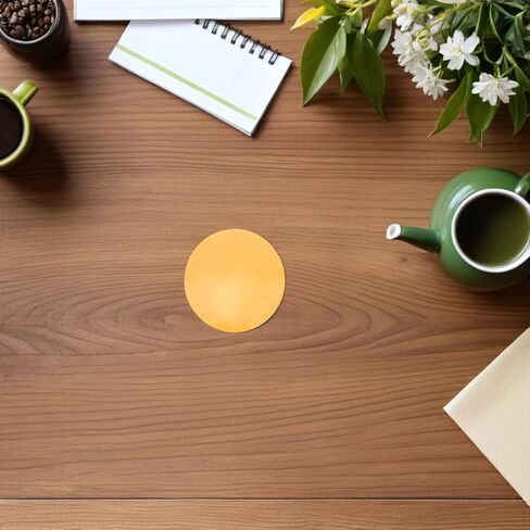 Sewroro 15pcs Round 4.7 Inch Self-Adhesive Orange Lighting Gel Filter for Stage Lamps and LED Downlights, Flexible Use Pet Color Correction Film for Living Room and Bedroom Ambiance in Kuwait