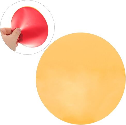 Sewroro 15pcs Round 4.7 Inch Self-Adhesive Orange Lighting Gel Filter for Stage Lamps and LED Downlights, Flexible Use Pet Color Correction Film for Living Room and Bedroom Ambiance in Kuwait