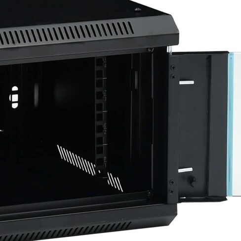 12U Wall Mounted Network Cabinet, 19 Inch IP20 Data Cabinet, 23.6x23.6x25.2 Inch Cold-Rolled Steel Enclosure for Router and Fiber Optic Modem in Kuwait
