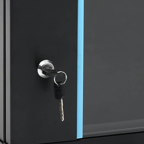 6U Wall Mounted Network Cabinet 19" IP20 Data Cabinet, 23.6x17.7x13.8 Inch, Cold-Rolled Steel, Lockable Front Door, Removable Side Panels for Router and Fiber Optic Modem in Kuwait