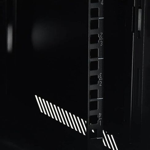 6U Wall Mounted Network Cabinet 19" IP20 Data Cabinet, 23.6x17.7x13.8 Inch, Cold-Rolled Steel, Lockable Front Door, Removable Side Panels for Router and Fiber Optic Modem in Kuwait