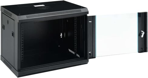9U Wall Mount Network Cabinet 19 Inch, 23.6x17.7x20.1 Inch Data Cabinet for Router and Fiber Optic Modem, Lockable Front Door with Key, Cold-Rolled Steel in Kuwait
