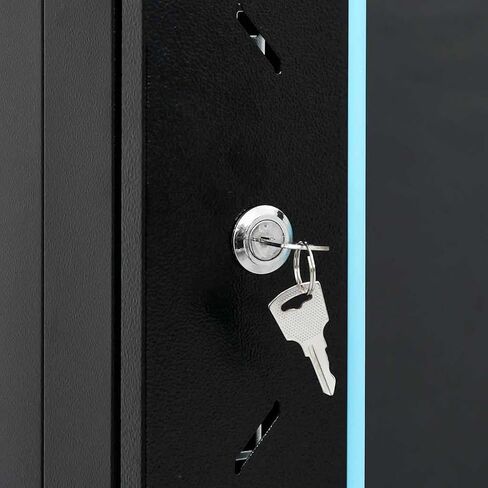 9U Wall Mounted Network Cabinet 19 Inch IP20 Data Cabinet with Lock and Key, Cold-Rolled Steel Removable Side Panels for Network Accessories in Kuwait