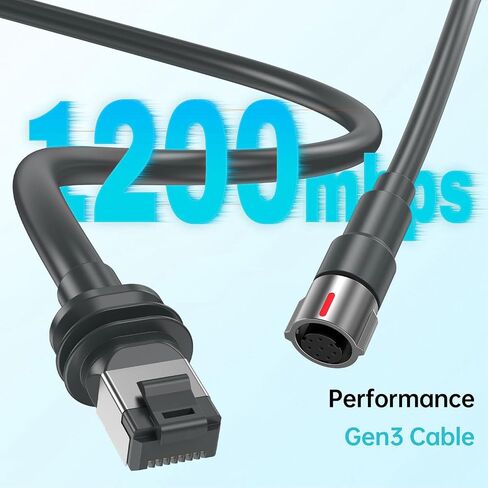 forStarlinkGen 3 High Performance 25m / 82FT Cable, Satellite Replacement Cable Flat Network Cable, Cable Extension Cord for Performance Gen 3 Dish Antenna in Kuwait