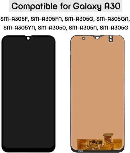 A30 LCD Screen Replacement Touch Digitizer Display for Samsung Galaxy A30 2019 SM-A305F A305FN A305G A305GN A305YN A3050 SM-A305N SM-A305GT 6.4" in Kuwait