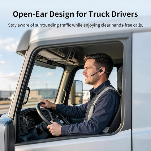 CXK Open Ear Headphones with Mic, Dual Noise Canceling Mic for Clear Calls in Kuwait