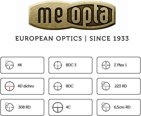 Meopta 653665 Optika6 4.5-27x50 30 mm SFP Second Focal Plane Hunting Scope, Illuminated 4C in Saudi Arabia