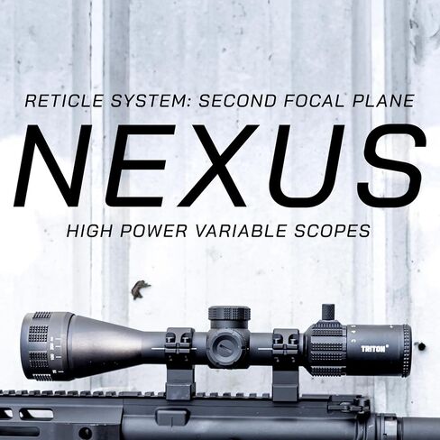 Triton Nexus 4-12x44 AO Second Focal Plane SFP Adjustable Objective Medium Power Variable Optic MPVO Rifle Scope in Kuwait