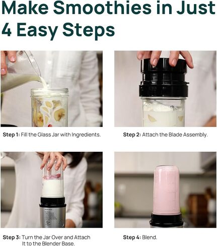 Glass Cup & Blade Replacement Set Compatible with 250W Magic Bullet Blender in Kuwait