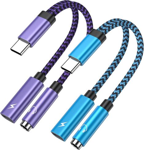 USB C to 3.5mm Headphone and Charger Adapter for Samsung Galaxy A17 A16 S26 in Kuwait