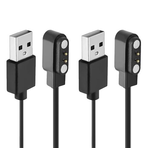 2-Pack Smart Watch Charger for VeryFit IDW19 IDW13 ID208 BT Plus - Magnetic USB Charging Cable - Replacement Power Cord for IDW15 IDW16 IDW17 IDW21 IDW25 IDW26 IDW28 GTX20 - Fast Charging Accessories in Saudi Arabia