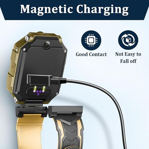 2-Pack Smart Watch Charger for VeryFit IDW19 IDW13 ID208 BT Plus - Magnetic USB Charging Cable - Replacement Power Cord for IDW15 IDW16 IDW17 IDW21 IDW25 IDW26 IDW28 GTX20 - Fast Charging Accessories in Saudi Arabia