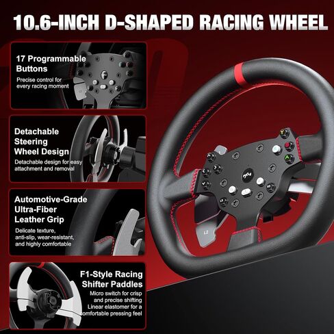 PXN V10 PRO Direct Drive Sim Racing Wheel, 3.2Nm Force Feedback in Kuwait