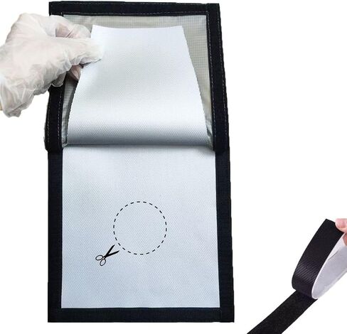 Tent Stove Jack with Rain Flap DIY Removable Heat-Resistant Stoves Jack Kit for Hot Tent Heat-Proof 7.9" x 9" in Kuwait