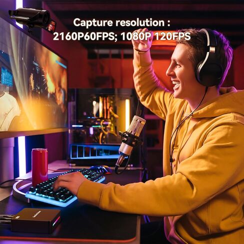 ezcap386 4K HDMI Video Capture Card, 4K60 Ultra-Low Latency in Kuwait