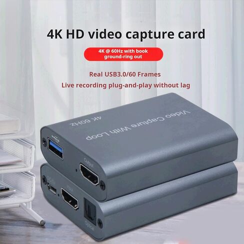 USB C HDTV Video Capturing Card 4K @ 60Hz HDTV 1080P Video Game Capturing Replacement for Streaming Game Console Accessories Streaming Card in Saudi Arabia