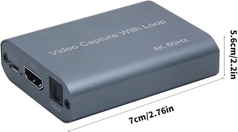 USB C HDTV Video Capturing Card 4K @ 60Hz HDTV 1080P Video Game Capturing Replacement for Streaming Game Console Accessories Streaming Card in Saudi Arabia