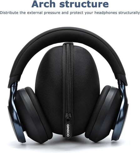 Ginsco Hard Case for Soundcore by Anker, Space One, Active Noise Cancelling Headphones/Ear muffs, Case for OneOdio Pro 10/A70/A71, ATH M20X/M30X/M40X, Sony MDR7506 etc Studio Monitor Headphone in Kuwait