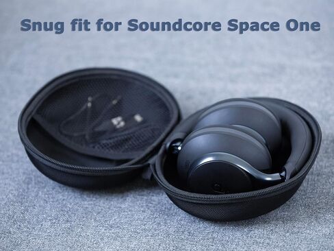 Ginsco Hard Case for Soundcore by Anker, Space One, Active Noise Cancelling Headphones/Ear muffs, Case for OneOdio Pro 10/A70/A71, ATH M20X/M30X/M40X, Sony MDR7506 etc Studio Monitor Headphone in Kuwait