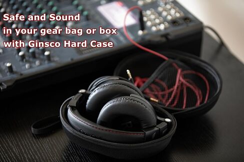 Ginsco Hard Case for Soundcore by Anker, Space One, Active Noise Cancelling Headphones/Ear muffs, Case for OneOdio Pro 10/A70/A71, ATH M20X/M30X/M40X, Sony MDR7506 etc Studio Monitor Headphone in Kuwait