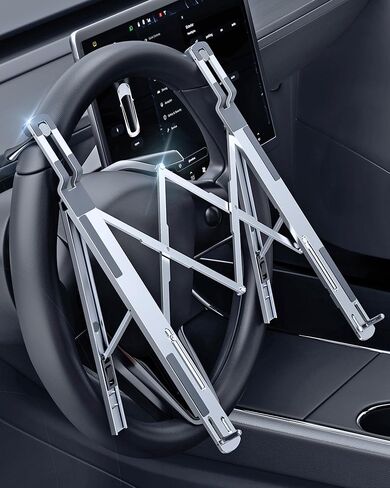 Steering Wheel Laptop Holder for Car SUV Pickup Truck Tesla -Gray in Kuwait