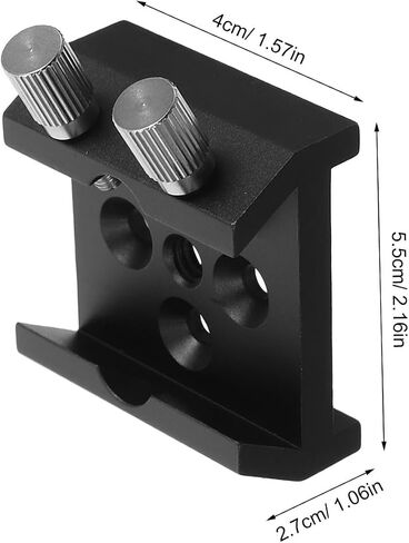 Telescope Dovetail Saddle Clamp Base with 1/4 Thread Hole Black in Kuwait