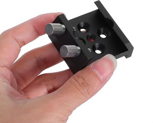 Telescope Dovetail Saddle Clamp Base with 1/4 Thread Hole Black in Kuwait