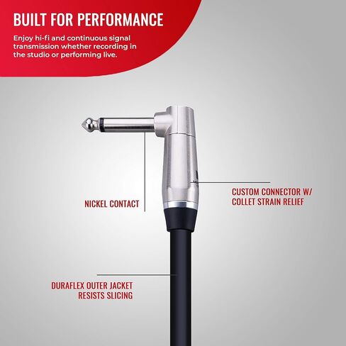 Monster Prolink Performer 600 Combo Amp Speaker Cable: 3 ft, Combo Amp 1/4" to Faston Speaker Cable in Kuwait