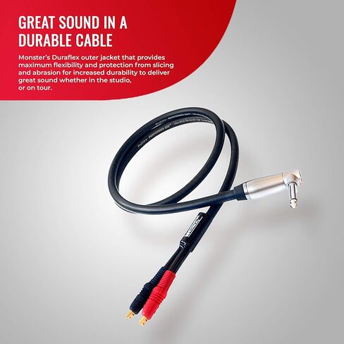 Monster Prolink Performer 600 Combo Amp Speaker Cable: 3 ft, Combo Amp 1/4" to Faston Speaker Cable in Kuwait