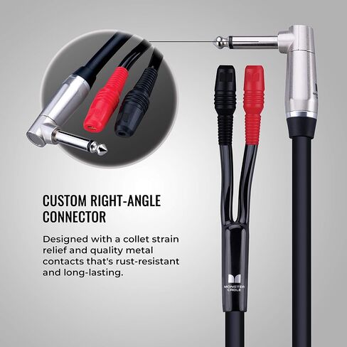 Monster Prolink Performer 600 Combo Amp Speaker Cable: 3 ft, Combo Amp 1/4" to Faston Speaker Cable in Kuwait