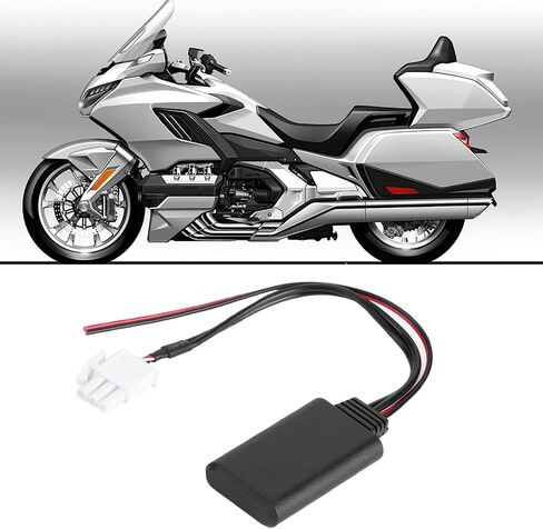 Cryfokt 3 Pin AUX Bluetooth Adapter for GL1800 Goldwing Motorcycle in Kuwait