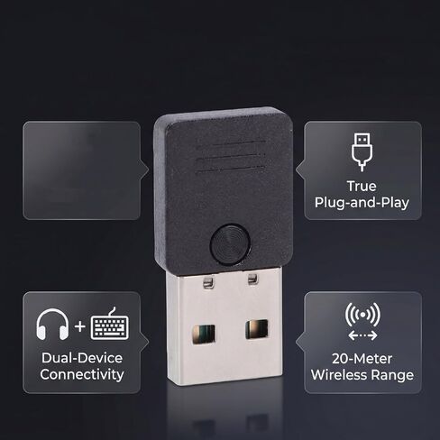 USB Bluetooth 6.0 Dongle Adapter for PC, 11/10/8.1 in Kuwait