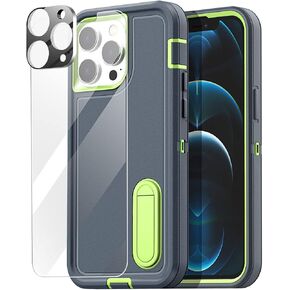 AICase for iPhone 12 Pro Max Hoster Case(6.7") with Belt Clip,Heavy Duty Drop Protection Full Body Rugged Shockproof/Dust Proof Military Protective Tough Durable for iPhone 12 Pro Max_2 in Kuwait