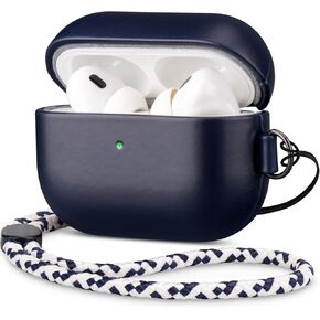 Maogoam Genuine Crazy Horse Leather Case Cover for Apple AirPods Pro 3 2025 in Kuwait