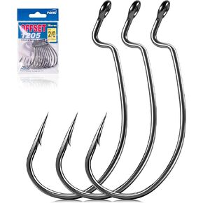 Ewg Hooks for Bass Fishing Hooks,Alloy High Carbon Steel Worm Hooks in Kuwait