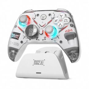 Eelexa Wireless Tri-Mode TMR Controller for PC/Switch/Switch 2/iOS/Android/Steam,Anti-Drift TMR Joysticks, 1000Hz Polling Rate, Hall Effect Triggers, RGB Lighting and Charging Dock in Saudi Arabia