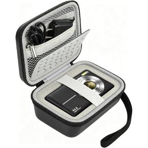 Digital Camera Case with Shockproof Bumps,for Kodak Pixpro FZ45 FZ55/for Canon PowerShot ELPH 180/190 / for Sony DSCW800 DSCW830 Compact Storage Box（BLACK） in Kuwait