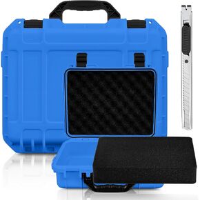 Relaxweex 16.3 x 12.4 x 6.5 Inch Hard Case, Grid Shell, Blue in Kuwait