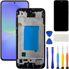 for Samsung Galaxy A36 5G Screen Replacement with Frame Kit for Samsung A36 SM-A366U A366B A366E A366W LCD Touch Display Digitizer Assembly with Repair Kits Black in Kuwait
