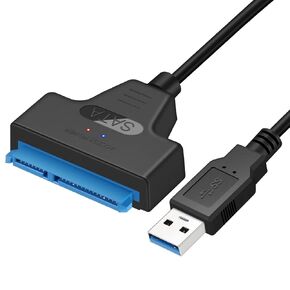 SATA to USB 3.0 Cable - USB Adapter Compatible for 2.5" HDD & SSD Hard Drive Reader, External Hard Drive Converter Support UASP, Black in Kuwait
