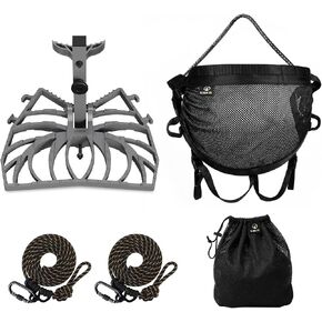 Kalkal Complete Tree Saddle Hunting System, Hunting Saddle Kit with Aluminum Tree Saddle Platform, Tree Saddle Safety Harness and 2 Safety Ropes in Kuwait