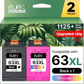 63XL Ink Cartridge Combo Pack Replacement for HP Ink 63 63XL Ink Cartridges in Kuwait