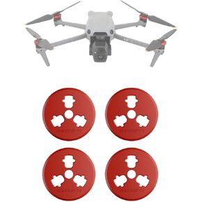 Air 3s Protective Motor Cap for DJI Air 3s/Air 3/Mavic 3 Pro RC Camera Drone, 4pcs Dustproof,Waterproof,Scratchproof Aluminum Cover - Red in Saudi Arabia